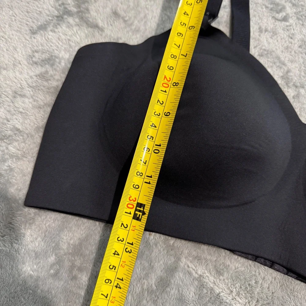 NEW Momcozy Black Seamless Nursing Maternity Bra Wireless 3XL Hook Eye Closure